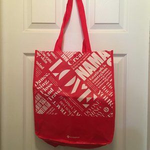 Lululemon Red Shopper Bag